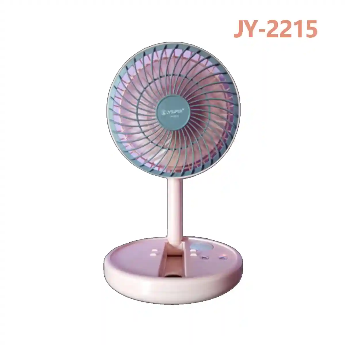 JySuper JY-2215 Professional Rechargeable Portable Mini Folding Table Fan 4000mAh Bettery.